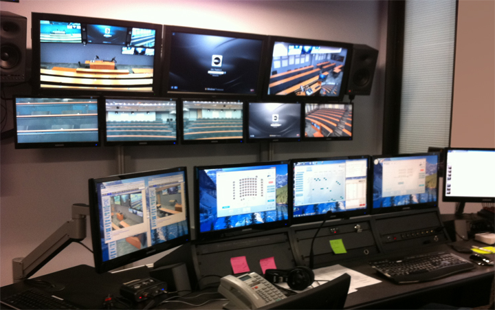 Videoconference Control Room videoconference control room