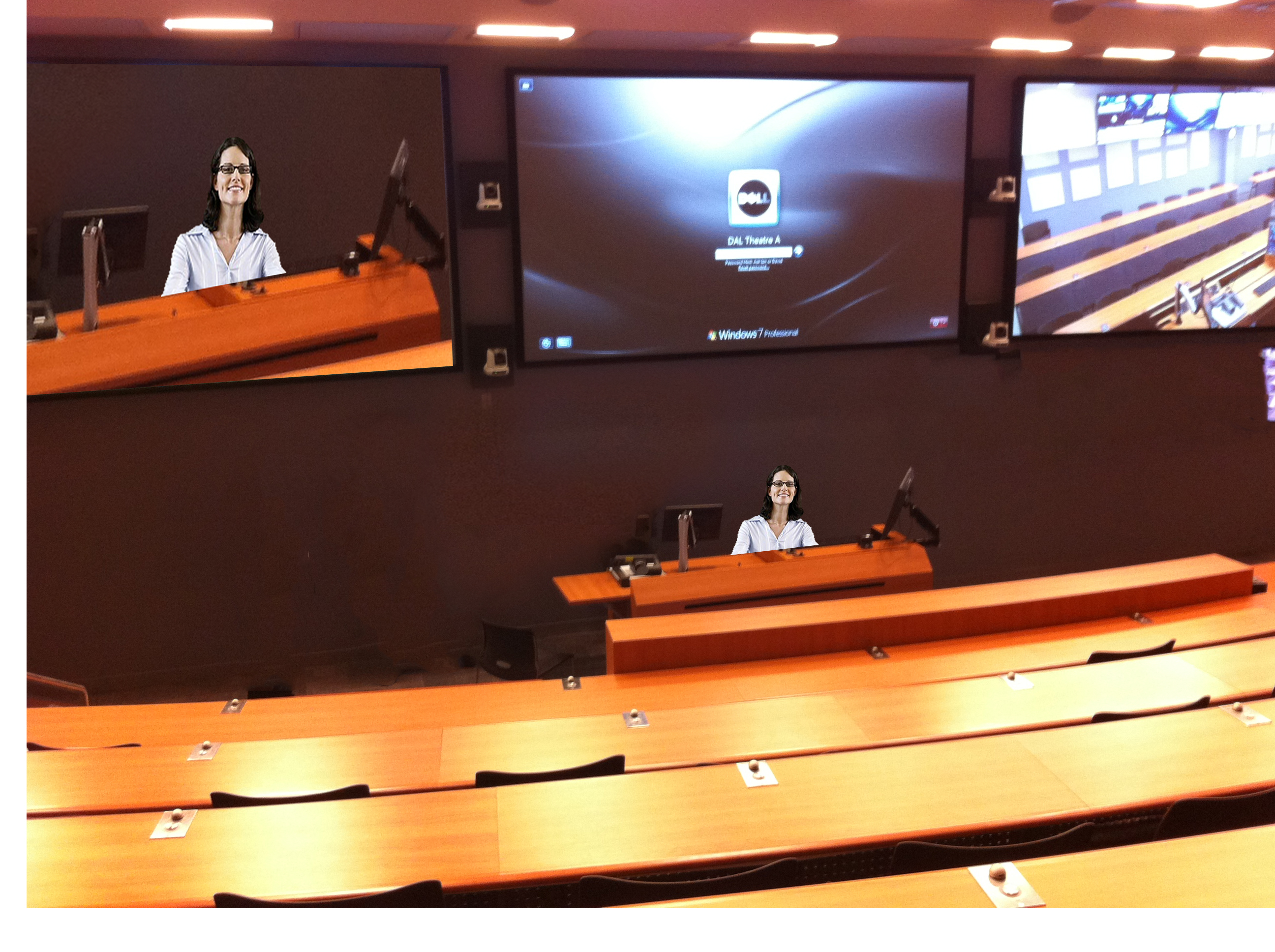 Screens in the Lecture Room screens in the lecture room