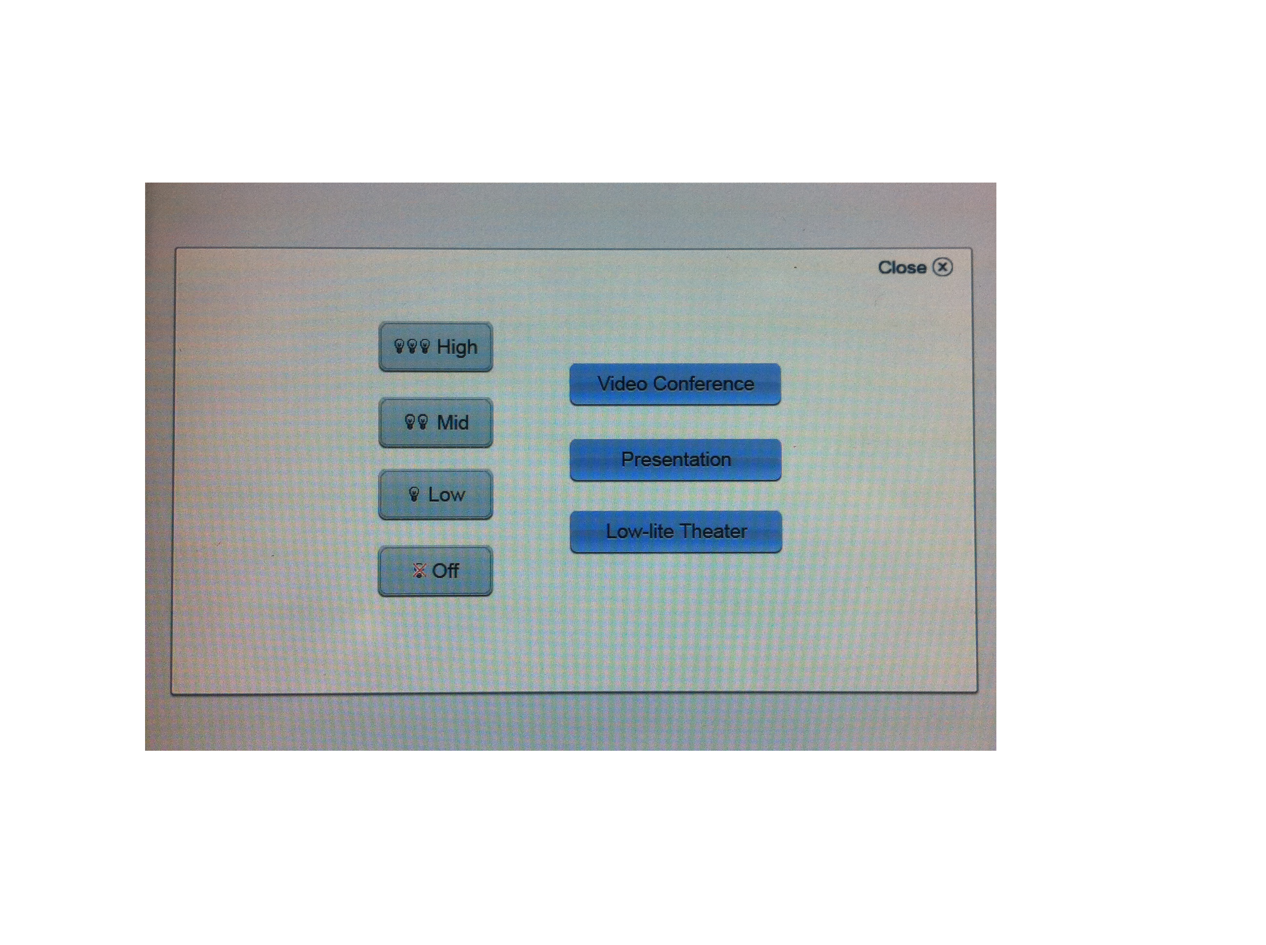 Lighting Control on the Lectern Touch Screen Lighting Control on the Lectern Touch Screen